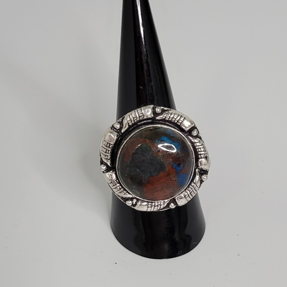 Adjustable Agate Ring - image 1